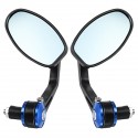 Pair Left Right Universal Handlebar Rearview Side Mirrors Motorcycle Scooter