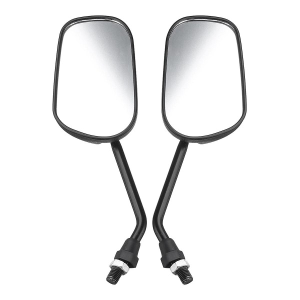 Pair Left Right Universal Motorcycle Scooter Rod Motorcycle Rearview Mirrors