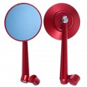 Pair Motorcycle Motorbike Handlebar Side Mirrors Mirror Rearview