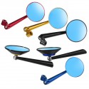 Pair Motorcycle Motorbike Handlebar Side Mirrors Mirror Rearview