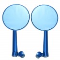 Pair Motorcycle Motorbike Handlebar Side Mirrors Mirror Rearview