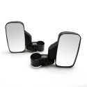 Pair Universal Motorcycle Mirrors UTV Handle Bar Side Rear View Mirrors Shockproof