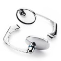 Universal 8/10mm Round Retro Modified Motorcycle Motorbike Cafe Racer Rearview Mirrors