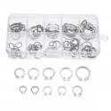 100Pcs Stainless C-Type Circlip Retaining Snap Ring Circlip Assortment Kit + Box