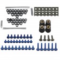 107pcs Motorcycle Aluminum Fairing Bolt Kit Fastener Clip Screw Washers 6 Colors