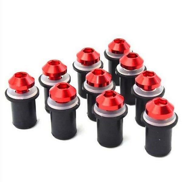 10PCS M5 Motorcycle Windscreen Windshield Screw Kit Nuts Washers With Wrench