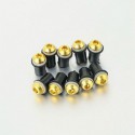 10PCS M5 Motorcycle Windscreen Windshield Screw Kit Nuts Washers With Wrench