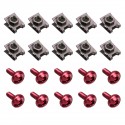 10PCS Panel Fasteners C Clips Spire Clip & Stainless Bolts Motorcycle Fairing M6