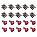 10PCS Panel Fasteners C Clips Spire Clip & Stainless Bolts Motorcycle Fairing M6