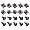 10PCS Panel Fasteners C Clips Spire Clip & Stainless Bolts Motorcycle Fairing M6