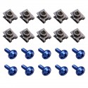 10PCS Panel Fasteners C Clips Spire Clip & Stainless Bolts Motorcycle Fairing M6