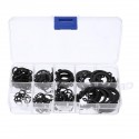 160Pcs C-Clips C-type Circlip Snap Ring Heavy Duty Retaining Set Assortment Black Ring 8 Sizes