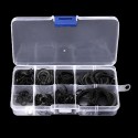 160Pcs C-Clips C-type Circlip Snap Ring Heavy Duty Retaining Set Assortment Black Ring 8 Sizes