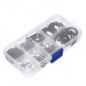 160Pcs C-Clips C-type Circlip Snap Ring Heavy Duty Retaining Set Assortment Black Ring 8 Sizes