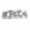 170Pcs Stainless Steel Lock Nut Assortment M3/4/5/6/8/10/12 Nylon Insert Kit