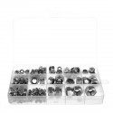 170Pcs Stainless Steel Lock Nut Assortment M3/4/5/6/8/10/12 Nylon Insert Kit