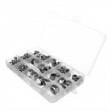 170Pcs Stainless Steel Lock Nut Assortment M3/4/5/6/8/10/12 Nylon Insert Kit