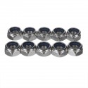 170Pcs Stainless Steel Lock Nut Assortment M3/4/5/6/8/10/12 Nylon Insert Kit