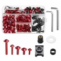 177PCS Black Fairing Bumpers Panel Bolts Kit Fastener Clips Screw for Motorcycle