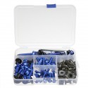 177pcs Motorcycle Fairing Bumpers Panel Bolts Kit Body Fastener Clips Screw Set Universal