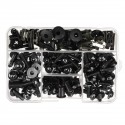 195PCS Motorcycle Windscreen Fairing Body Bolt Kit Fastener Clips Screws