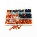 223PCS Motorcycle Sportbike Windscreen Fairing Bolts Kit Fastener Clips Screws