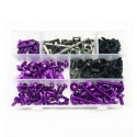 223PCS Motorcycle Sportbike Windscreen Fairing Bolts Kit Fastener Clips Screws