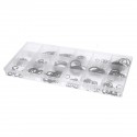 225Pcs C-Clip Snap C-type Circlip Kit External Retaining Ring Assortment Set Black