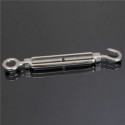 6mm Stainless Steel Hook Eye Turn Buckle Rigging Screws Silver