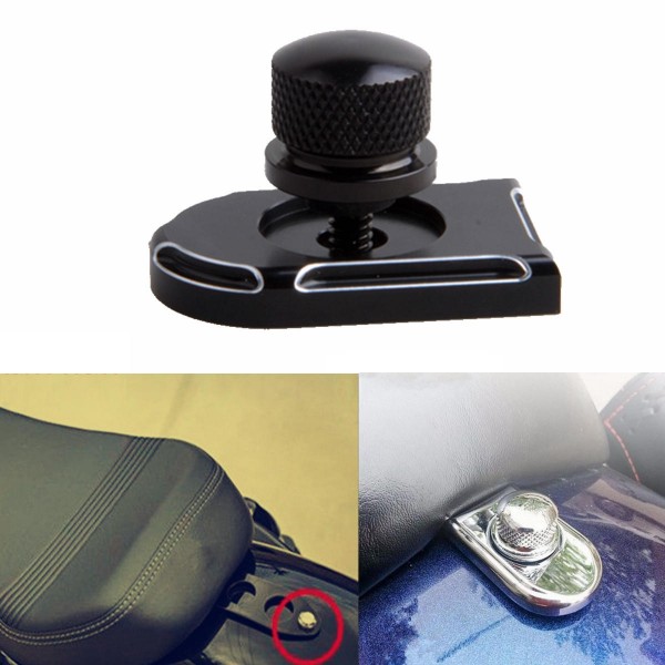 Beveled Seat Bolt Tab Screw Mount Knob Cover For Harley Touring FLHT FLHR Dyna