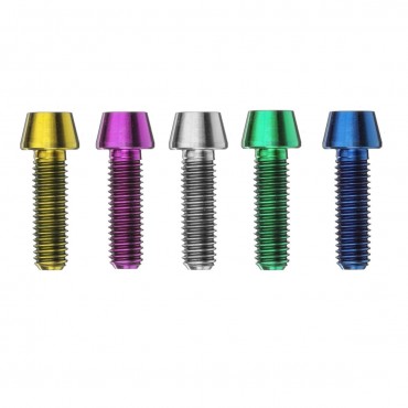 M5 x 16mm Titanium Ti Hex Tapered Head Bolt Screw Bicycles Bikes Stem Bolt