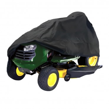 182x111x116cm Black Waterproof Riding Lawnmower Tractor ATV Cover UV Protection Outdoor Storage