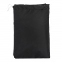 190T Large Waterproof Motorcycle Dustproof Cover Outdoor with Anti-Theft Lock Hole Black