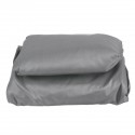 Waterproof Motorcycle Cover Outdoor 6/8 Seater Square Tablecloth Home Picnic Table Dustproof Gray