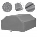 Waterproof Motorcycle Cover Outdoor 6/8 Seater Square Tablecloth Home Picnic Table Dustproof Gray