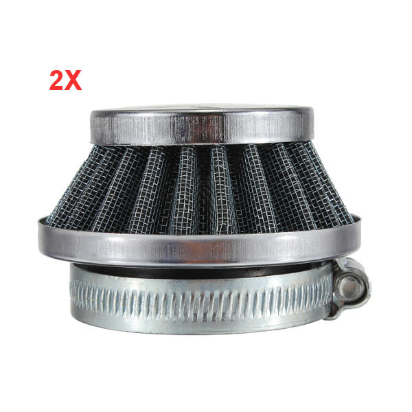 2pcs 42mm 250cc Motorcycle Air Filter Carb ATV Quad Dirt Bike