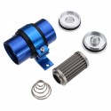 AN6 AN8 AN10 30 Micron Billet Aluminum Inline Fuel Oil Petrol Filter+Bracket Set