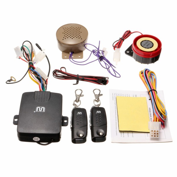 125dB Motorcycle Security Anti-theft Alarm System Motorbike Immobiliser Remote Control