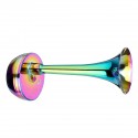 12V 126db 130hz Single Colorful Metal Electric Horn Short Long Tube