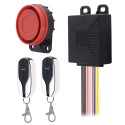 12V 128DB single Way Remote Motorcycle Scooter Security Alarm System Anti-theft