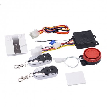 12V 128DB single Way Remote Motorcycle Scooter Security Alarm System Anti-theft