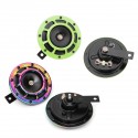 12V 139-170dB Colorful/Green Horn Compact Super Tone Loud Blast Stainless Steel