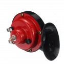 12V Loud Air Horn Waterproof High Low Dual Tone For Motorcycle Car Van Boat Siren Twin Lorry Red Black