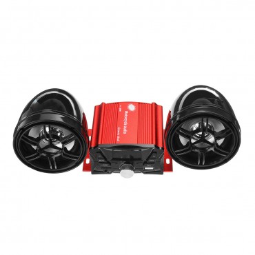 12V Motorcycle ATV UTV bluetooth Player Audio Remote Sound System Support SD USB MP3 FM Radio with Equalizer
