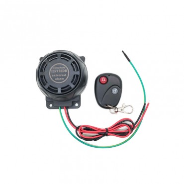 12V Universal Motorcycle Alarm Vibration Sensor + Remote Control Large Volume Alarm