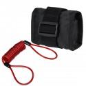 1.2m/4ft Reminder Cable With Alarm Lock Bag For Motorcycle Bike 5 Color