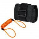 1.2m/4ft Reminder Cable With Alarm Lock Bag For Motorcycle Bike 5 Color