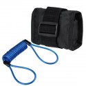 1.2m/4ft Reminder Cable With Alarm Lock Bag For Motorcycle Bike 5 Color