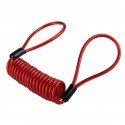 1.2m/4ft Reminder Cable With Alarm Lock Bag For Motorcycle Bike 5 Color