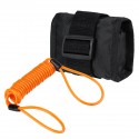 1.5m/5ft Reminder Cable With Alarm Lock Bag For Motorcycle Bike 5 Color